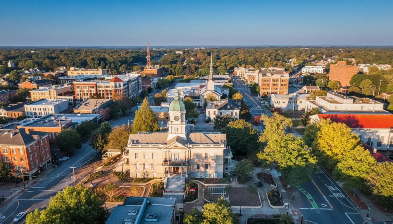 Aerial view of Hampton, Georgia