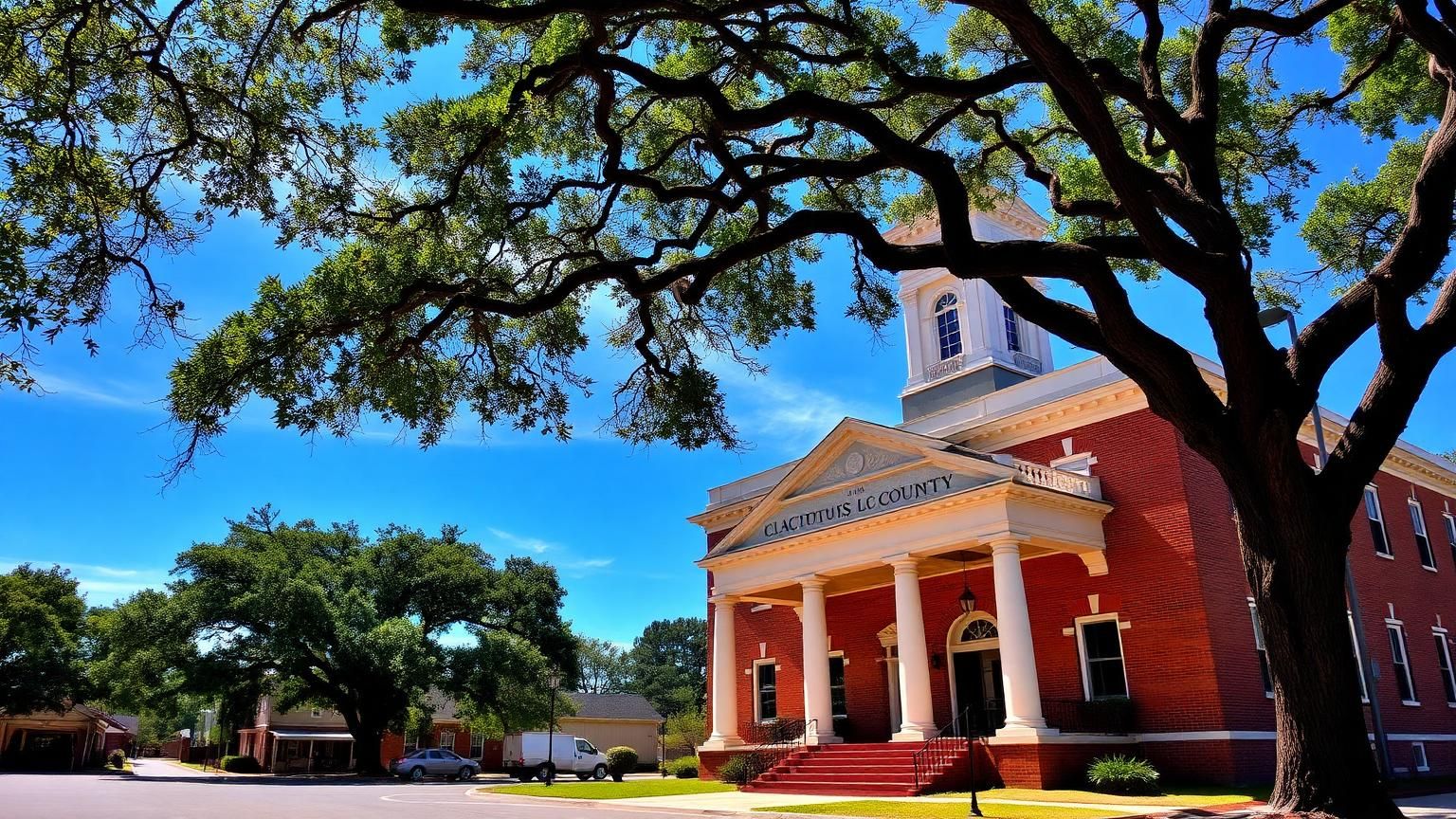 Historic Clayton County courthouse in Jonesboro, Georgia